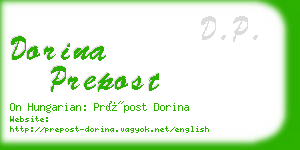 dorina prepost business card